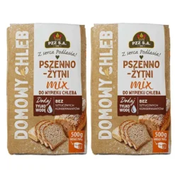 PZZ Mieszanka do wypieku chleba Mix pszenno-żytni 500 g x 2 sztuki
