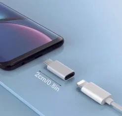 QIKtech Adapter Lightning żeński na USB C męski do ładowania i transmisji
