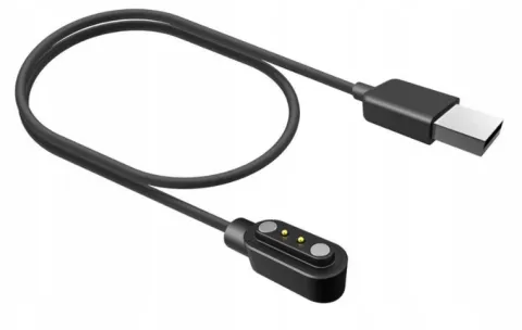 QIKtech ŁADOWARKA KABEL USB SMARTWATCH UNIWERSALNA 2,84mm 60 cm (czarny)
