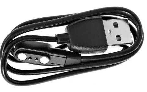 QIKtech ŁADOWARKA KABEL USB SMARTWATCH UNIWERSALNA 2,84mm 60 cm (czarny)