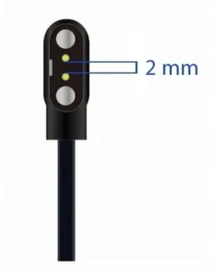 QIKtech ŁADOWARKA KABEL USB SMARTWATCH UNIWERSALNA 2,84mm 60 cm (czarny)