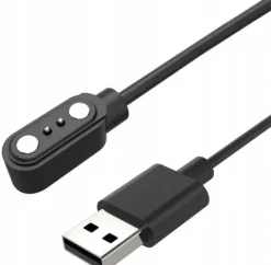 QIKtech ŁADOWARKA KABEL USB SMARTWATCH UNIWERSALNA 2,84mm 60 cm (czarny)