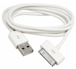 QIKtech Kabel 30 pin USB do iPhone 4 4S 3GS 3G 3 iPod iPad 2 3 1m (biały)