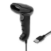 Qoltec Laserowy czytnik kodów kreskowych 1D | USB | Czarny
