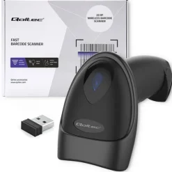 Qoltec Skaner czytnik kodów kreskowych i QR | 1D 2D | USB | Bluetooth