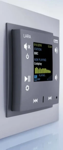 Radio internetowe LARA-R/AL aluminium, design LOGUS90, EFAPEL, ELKOEP, iNELS