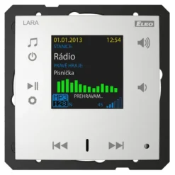 Radio internetowe LARA-R/AL aluminium, design LOGUS90, EFAPEL, ELKOEP, iNELS