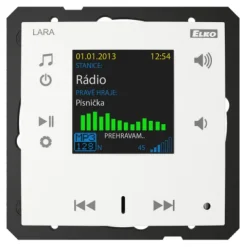 Radio internetowe LARA-R/BR biały, design LOGUS90, EFAPEL, ELKOEP, iNELS