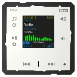 Radio internetowe LARA-R/GE lodowy, design LOGUS90, EFAPEL, ELKOEP, iNELS