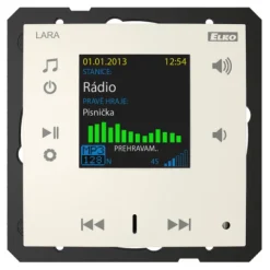 Radio internetowe LARA-R/MF kość słoniowa, design LOGUS90, EFAPEL, ELKOEP, iNELS
