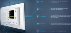 Radio internetowe LARA-R/PE perłowy, design LOGUS90, EFAPEL, ELKOEP, iNELS