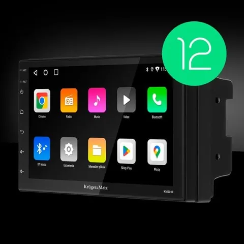 Radio Samochodowe Kruger&Matz CarPlay/AndroidAuto 7” 2DIN Bluetooth USB AUX