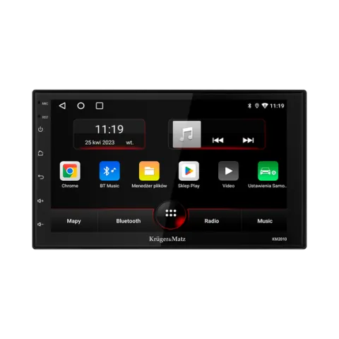 Radio Samochodowe Kruger&Matz CarPlay/AndroidAuto 7” 2DIN Bluetooth USB AUX