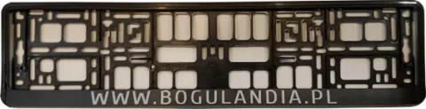 Ramka na tablice rejestracyjną www.bogulandia.pl