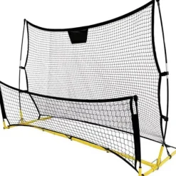 Rebounder trenażer piłkarski dwustronny bramka rama treningowa 220x110 cm