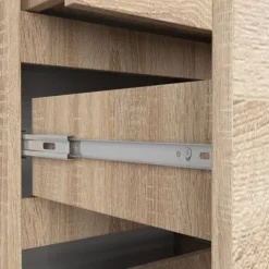 REGAŁ BIUROWY R 60 cm CLP 3 SZUFLADY 2 PÓŁKI DĄB SONOMA