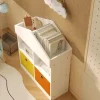 Regał domek na zabawki organizer przegrody szafka książki biały loft 64 cm