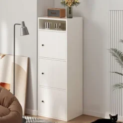 Regał industrialny stojący biały 138 cm