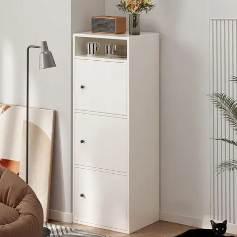 Regał industrialny stojący biały 138 cm