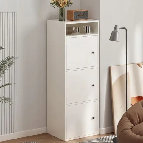 Regał industrialny stojący biały 138 cm