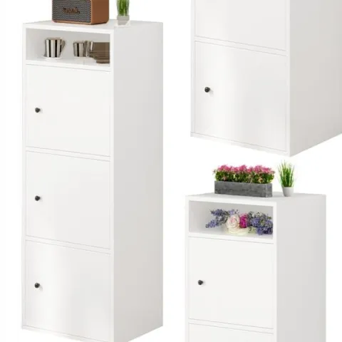 Regał industrialny stojący biały 138 cm