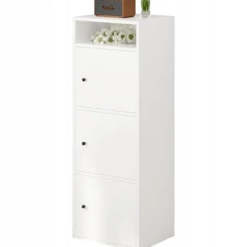 Regał industrialny stojący biały 138 cm