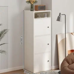 Regał industrialny stojący biały 138 cm