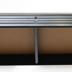Regał magazynowy metalowy czarny 2w1 5 jasnych półek 180x90x40 cm