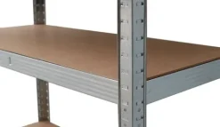Regał magazynowy metalowy 2w1, 5 półek 150x75x30 cm
