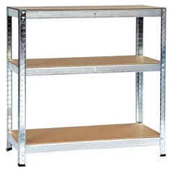 Regał magazynowy metalowy 2w1, 5 półek 150x75x30 cm