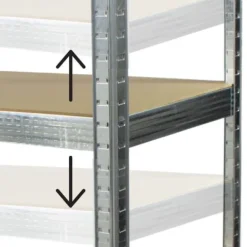 Regał magazynowy stalowy 180 cm – 5 półek, mocny, do garażu, piwnicy, udźwig 875 kg, RM-033-1