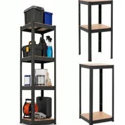 Regał magazynowy 180x40x40 cm 4-poziomowy do garażu, przechowywania 400 kg