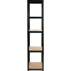 Regał metalowy do garażu piwnicy magazynowy zestaw 2 sz. 90x40x180 czarny