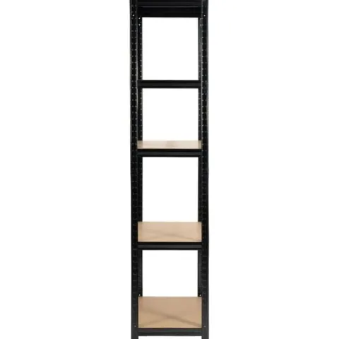 Regał metalowy do garażu piwnicy magazynowy zestaw 2 sz. 90x40x180 czarny