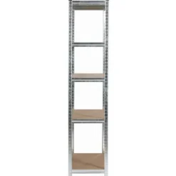 Regał metalowy do garażu piwnicy magazynowy zestaw 2 sz. 90x40x180 srebrny