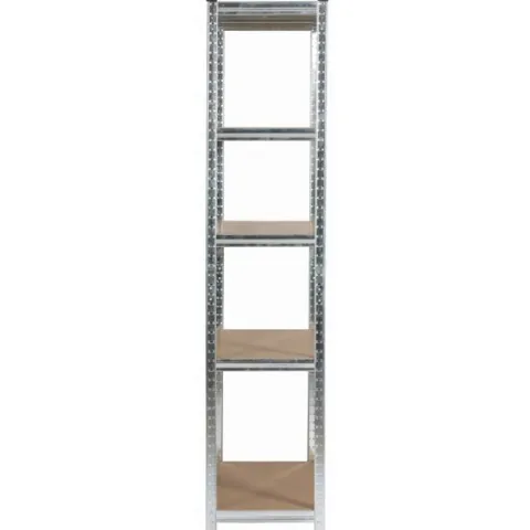 Regał metalowy do garażu piwnicy magazynowy 90x40x180 cm srebrny