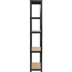 Regał metalowy do garażu piwnicy magazynowy zestaw 2 sz. 90x30x180 czarny