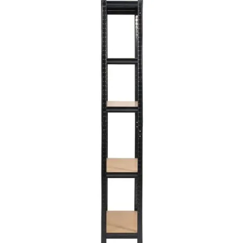 Regał metalowy do garażu piwnicy magazynowy zestaw 2 sz. 90x30x180 czarny