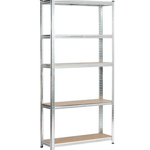 Regał metalowy do garażu piwnicy magazynowy zestaw 2 sz. 90x30x180 srebrny