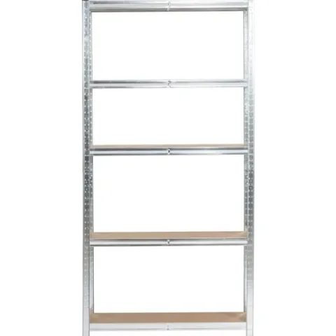 Regał metalowy do garażu piwnicy magazynowy zestaw 2 sz. 90x30x180 srebrny