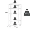 Regał metalowy magazynowy do garażu piwnicy 180x90x40