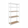Regał metalowy magazynowy 5 półek 180x90x40 biały do 750 kg