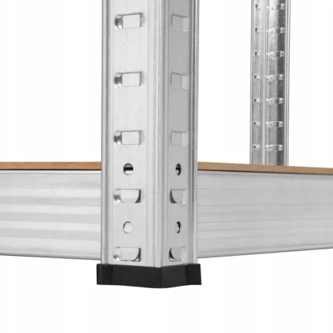 Regał metalowy magazynowy 5 półek 180x90x40 srebrny do 750 kg