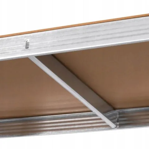 Regał metalowy magazynowy 5 półek 180x90x40 srebrny do 750 kg