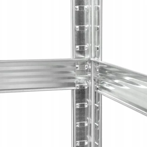 Regał metalowy magazynowy 5 półek 180x90x40 srebrny do 750 kg