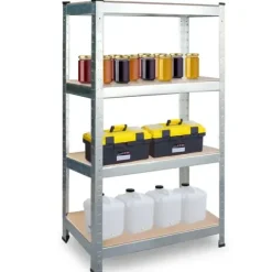 Regał metalowy magazynowy warsztatowy biurowy do garażu 135kg 150x75x30cm
