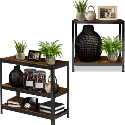 Regał metalowy magazynowy 180 x 90 x 40 cm Humberg HR-852 czarny