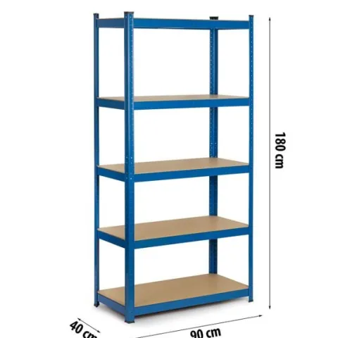 Regał metalowy magazynowy 180 x 90 x 40cm Humberg 4848