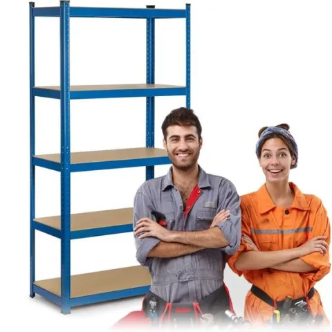 Regał metalowy magazynowy 180 x 90 x 30cm Humberg 4845