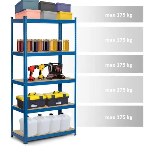 Regał metalowy magazynowy 180 x 90 x 30cm Humberg 4845